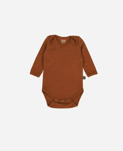 Body de Bebê Manga Longa Unissex MiniMalista | Liso Ginger - MiniMalista Baby - 0.3, 0.35, b2b, Baby, black-friday, com-desconto-mm10, Frio, Menina, Menino, Neutro, tab-tam-body-manga-longa, Unissex -bebê-minimalista-estiloso