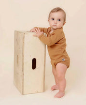 Body de Bebê Manga Longa Unissex MiniMalista | Liso Goldie - MiniMalista Baby - 0.3, b2b, Baby, black-friday, com-desconto-mm10, Frio, Menina, Menino, Neutro, tab-tam-body-manga-longa, Unissex, Winter Sale 20% -bebê-minimalista-estiloso