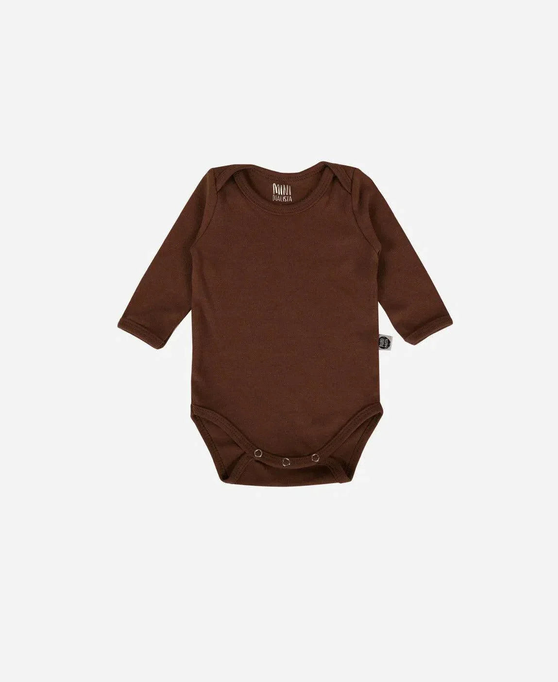 Body de Bebê Manga Longa Unissex MiniMalista | Liso Oak - MiniMalista Baby - 0.3, b2b, Baby, black-friday, com-desconto-mm10, Frio, Menino, tab-tam-body-manga-longa -bebê-minimalista-estiloso