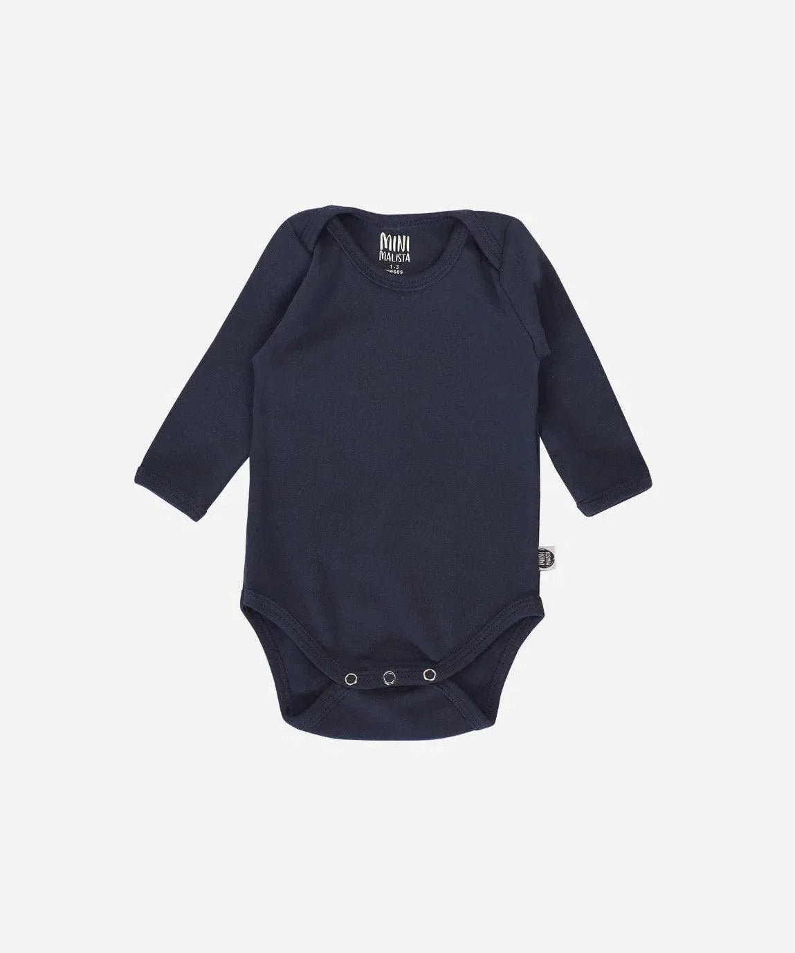Body de Bebê Manga Longa Unissex MiniMalista | Liso Ocean - MiniMalista Baby - 0.3, b2b, Baby, black-friday, com-desconto-mm10, Frio, Menino, tab-tam-body-manga-longa -bebê-minimalista-estiloso