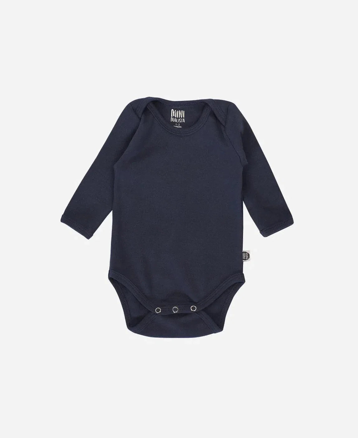 Body de Bebê Manga Longa Unissex MiniMalista | Liso Ocean - MiniMalista Baby - 0.3, b2b, Baby, black-friday, com-desconto-mm10, Frio, Menino, tab-tam-body-manga-longa -bebê-minimalista-estiloso
