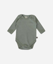 Body de Bebê Manga Longa Unissex MiniMalista | Liso Sage - MiniMalista Baby - 0.3, b2b, Baby, black-friday, com-desconto-mm10, Frio, Menino, tab-tam-body-manga-longa -bebê-minimalista-estiloso