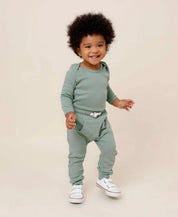 Body de Bebê Manga Longa Unissex MiniMalista | Liso Sage - MiniMalista Baby - 0.3, b2b, Baby, black-friday, com-desconto-mm10, Frio, Menino, tab-tam-body-manga-longa -bebê-minimalista-estiloso