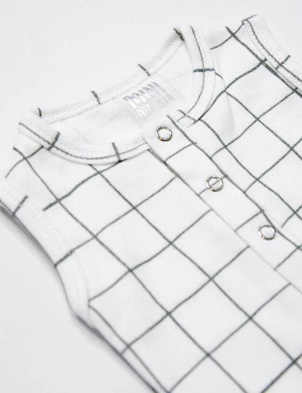 Body de Bebê Regata Unissex Botões | Greeny - MiniMalista Baby - 0.3, b2b, Baby, black-friday, Calor, com-desconto-mm10, Menino, Neutro, tab-tam-body-regata, Unissex, Verão -bebê-minimalista-estiloso