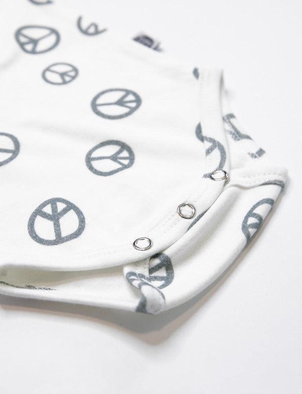 Body de Bebê Regata Unissex Botões | Peace and Love - MiniMalista Baby - 0.3, b2b, Baby, black-friday, Calor, com-desconto-mm10, Menino, tab-tam-body-regata, Verão -bebê-minimalista-estiloso