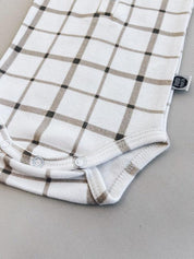 Body de Bebê Regata Unissex Botões | Xadrez Verão - MiniMalista Baby - 0.2, b2b, Baby, black-friday, Calor, com-desconto-mm10, Menino, Neutro, tab-tam-body-regata, Unissex, Verão -bebê-minimalista-estiloso