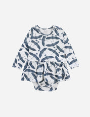 Body-Vestido de Bebê Manga Longa | Blue Flock - MiniMalista Baby - 0.3, 0.35, b2b, Baby, black-friday, com-desconto-mm10, Frio, Menina, tab-tam-body-vestido -bebê-minimalista-estiloso