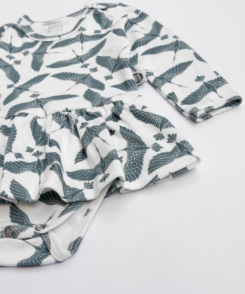 Body-Vestido de Bebê Manga Longa | Blue Flock - MiniMalista Baby - 0.3, 0.35, b2b, Baby, black-friday, com-desconto-mm10, Frio, Menina, tab-tam-body-vestido -bebê-minimalista-estiloso