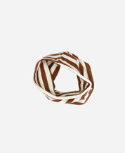 Cachecol Infinito Canelado Unissex Listras Caramelo e Branco Off - MiniMalista Baby - 0.3, b2b, black-friday, com-desconto-mm10, Frio, Menino, Neutro, Unissex, Winter Sale 30% -bebê-minimalista-estiloso