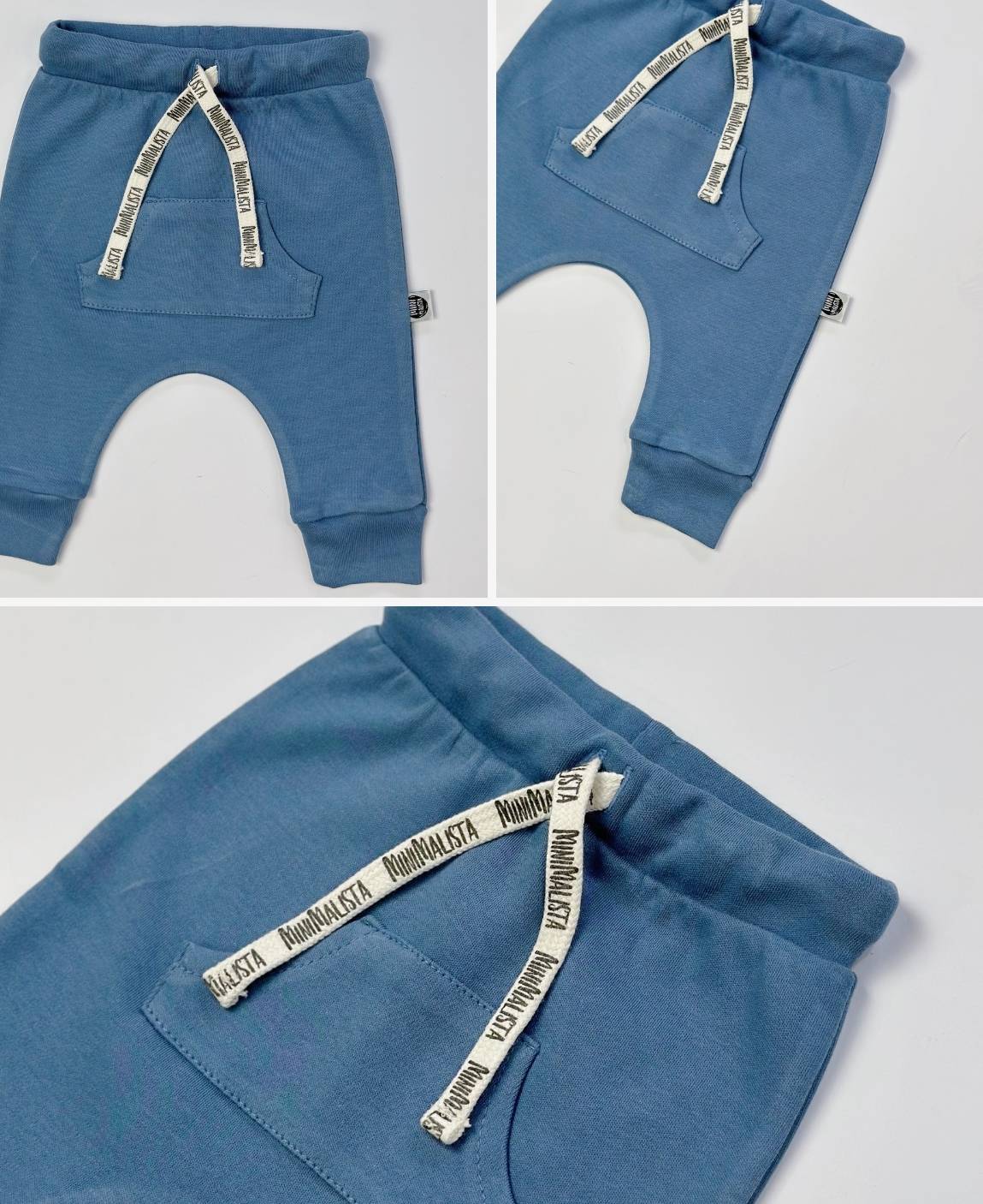 Calça Bolsão Unissex | Liso Azul Retrô