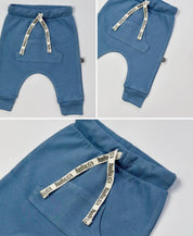 Calça Bolsão Unissex | Liso Azul Retrô