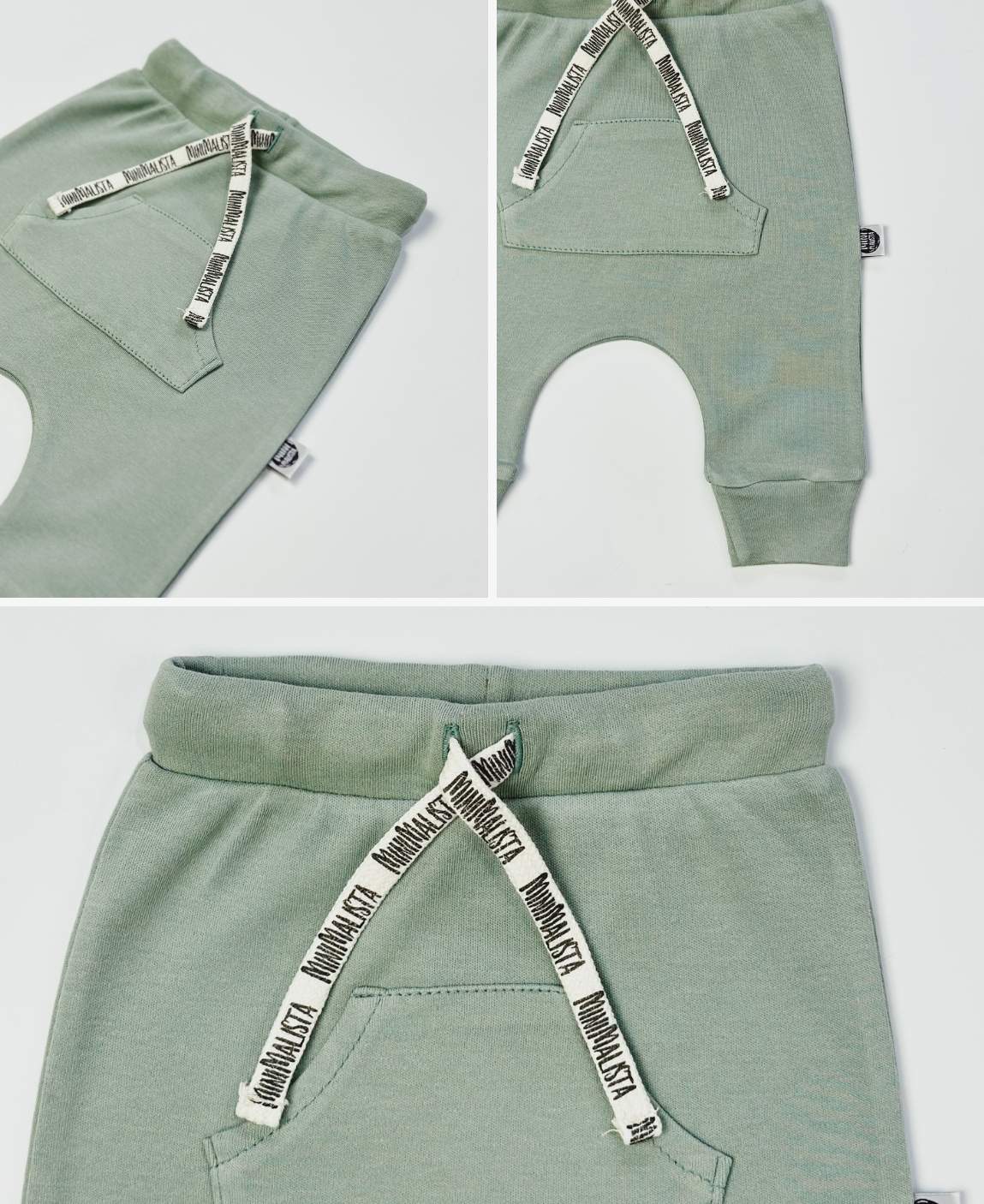 Calça Bolsão Unissex | Liso Verde Eucalipto