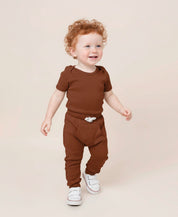 Calça Bolsão Unissex | Liso Chocolate