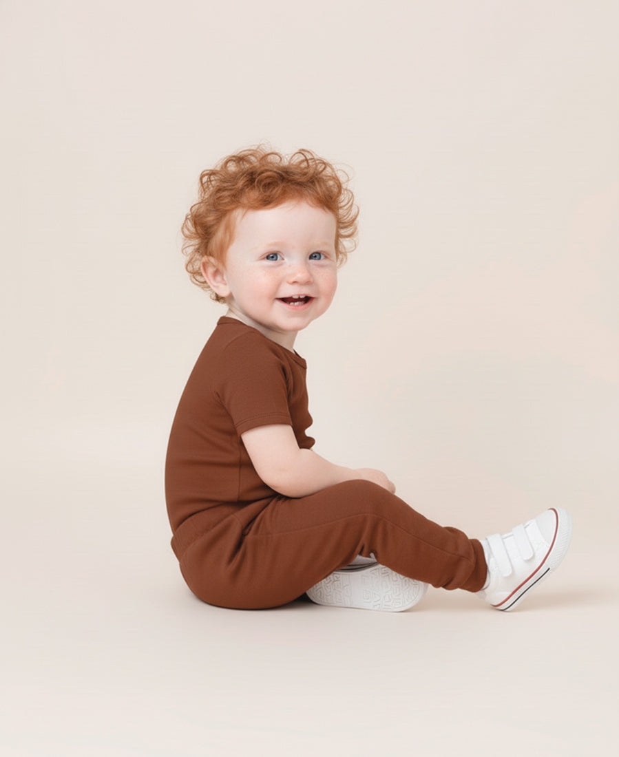 Calça Bolsão Unissex | Liso Chocolate