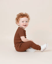 Calça Bolsão Unissex | Liso Chocolate