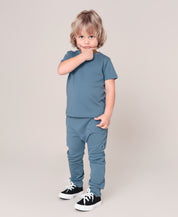 Calça Bolsão Unissex | Liso Azul Retrô