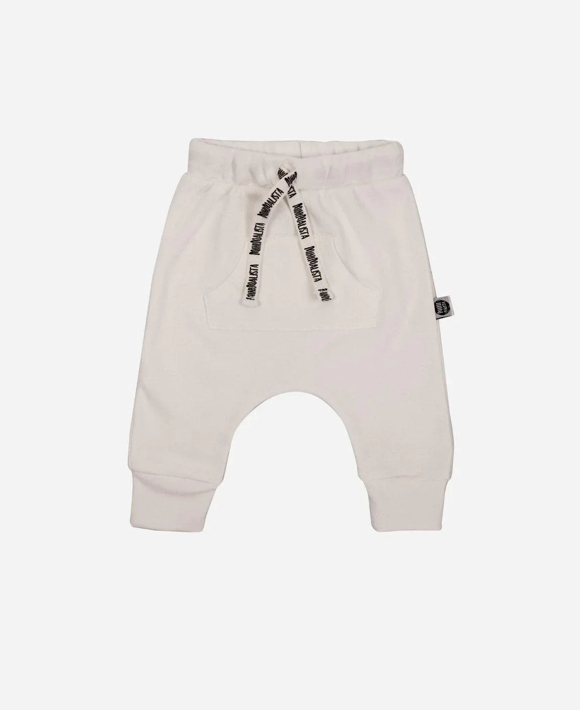 Calça Bolsão Unissex MiniMalista | Liso Branco Off - MiniMalista Baby - 0.2, Ano Novo, anonovo, b2b, Baby, black-friday, com-desconto-mm10, Kids, Meia Estação, Neutro, new, Reveillon, tab-tam-calça-bolsão-kids, Unissex -bebê-minimalista-estiloso