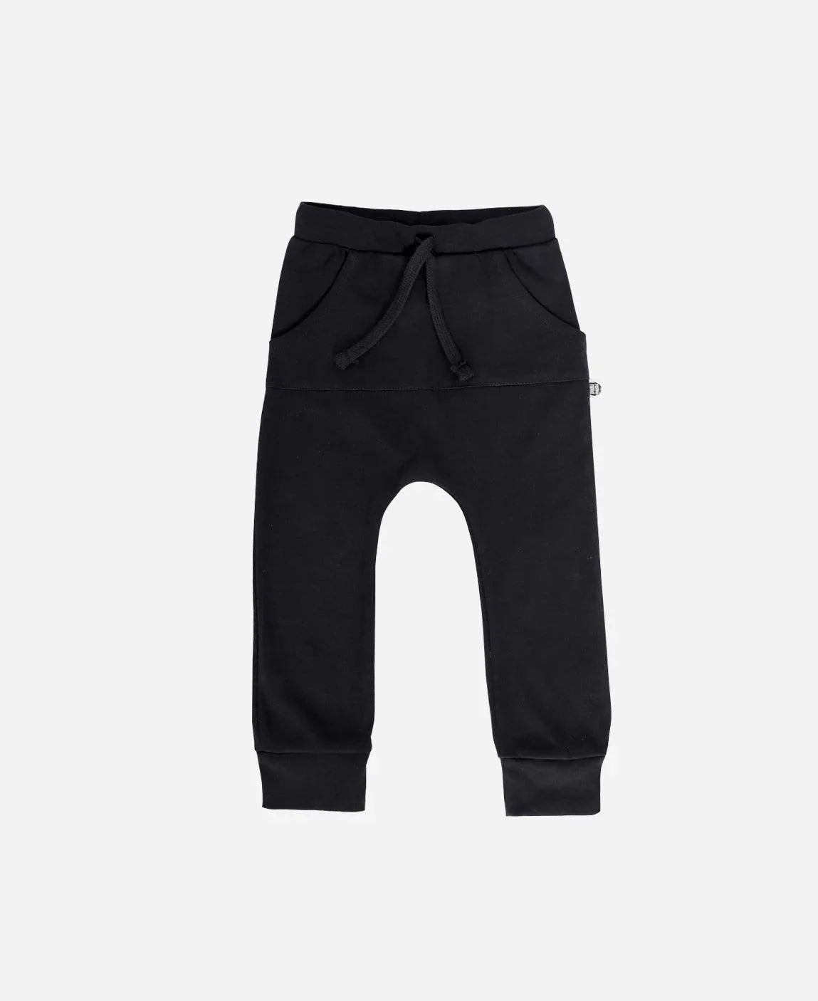 Calça Bolsão Unissex MiniMalista | Liso Preto - MiniMalista Baby - 0.2, b2b, Baby, black-friday, com-desconto-mm10, Kids, Meia Estação, Menino, Neutro, tab-tam-calça-bolsão-kids, Unissex -bebê-minimalista-estiloso