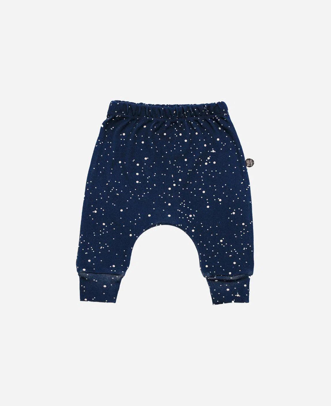 Calça de Bebê Harém Unissex | Stardust - MiniMalista Baby - 0.3, b2b, Baby, Best, black-friday, Meia Estação, Menino, outlet, SALE-FINAL, tab-tam-calça-harem-bebe, Winter Sale 40% -bebê-minimalista-estiloso