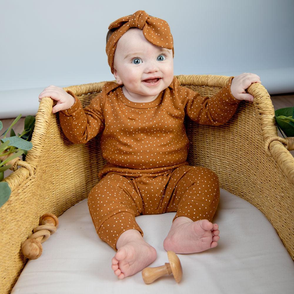 Calça Harém Unissex | Bolinhas Outono - MiniMalista Baby - 0.3, b2b, Baby, Best, black-friday, com-desconto-mm10, Kids, Meia Estação, Menina, tab-tam-calça-harem-bebe, Winter Sale 30% -bebê-minimalista-estiloso