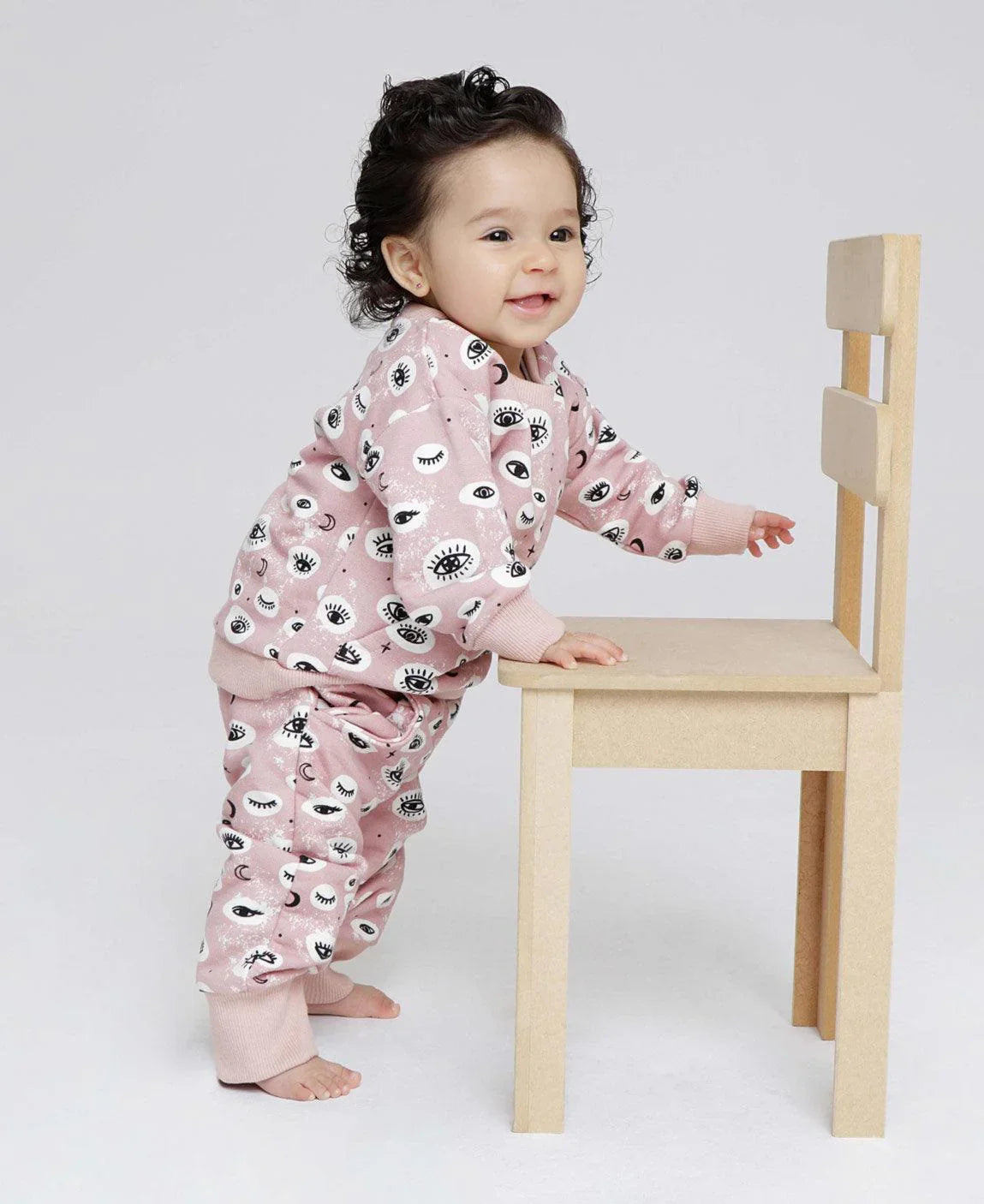 Calça Moletinho Unissex | Mystic Eyes - MiniMalista Baby - 0.45, b2b, Baby, black-friday, Frio, Kids, Menina, outlet, SALE-FINAL, tab-tam-calca-moletom, tab-tam-calça-molet-bebe -bebê-minimalista-estiloso