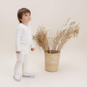 Calça Unissex Slim Canelado MiniMalista | Liso Branco Off - MiniMalista Baby - 0.25, 0.3, Ano Novo, anonovo, b2b, Baby, Best, black-friday, com-desconto-mm10, Frio, Kids, Menina, Neutro, new, Reveillon, tab-tam-calça-slim, Unissex -bebê-minimalista-estiloso