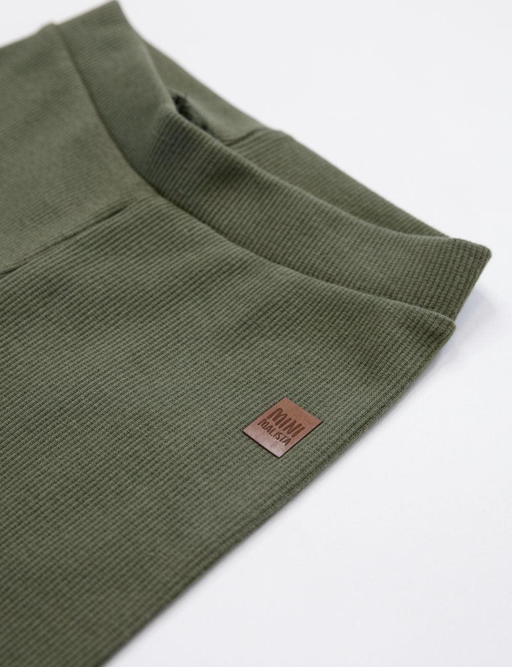 Calça Unissex Slim Canelado MiniMalista | Liso Jungle Green - MiniMalista Baby - 0.2, b2b, Baby, black-friday, Christmas, com-desconto-mm10, Frio, Kids, Menino, Natal, tab-tam-calça-slim, Xmas -bebê-minimalista-estiloso