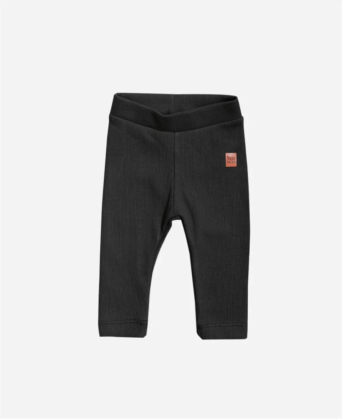 Calça Unissex Slim Canelado MiniMalista | Liso Preto - MiniMalista Baby - 0.2, 0.3, b2b, Baby, Best, black-friday, com-desconto-mm10, Frio, Kids, Menino, Neutro, tab-tam-calça-slim, Unissex, Winter Sale 20% -bebê-minimalista-estiloso