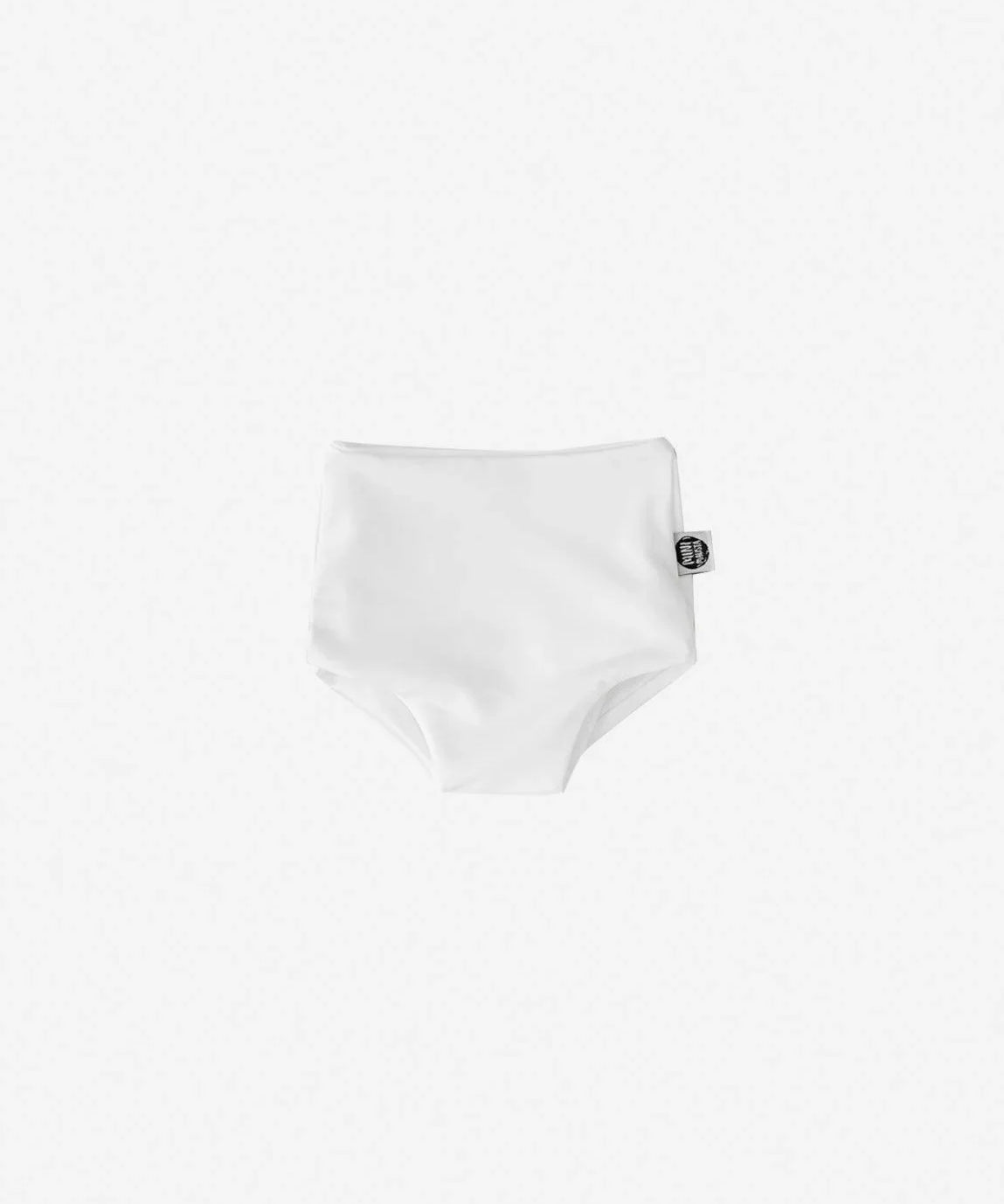 Calcinha de Praia UV50+ MiniMalista | Liso Branco Off - MiniMalista Baby - 0, b2b, Calor, com-desconto-mm10, Menina, tab-tam-calcinha-praia, Verão -bebê-minimalista-estiloso
