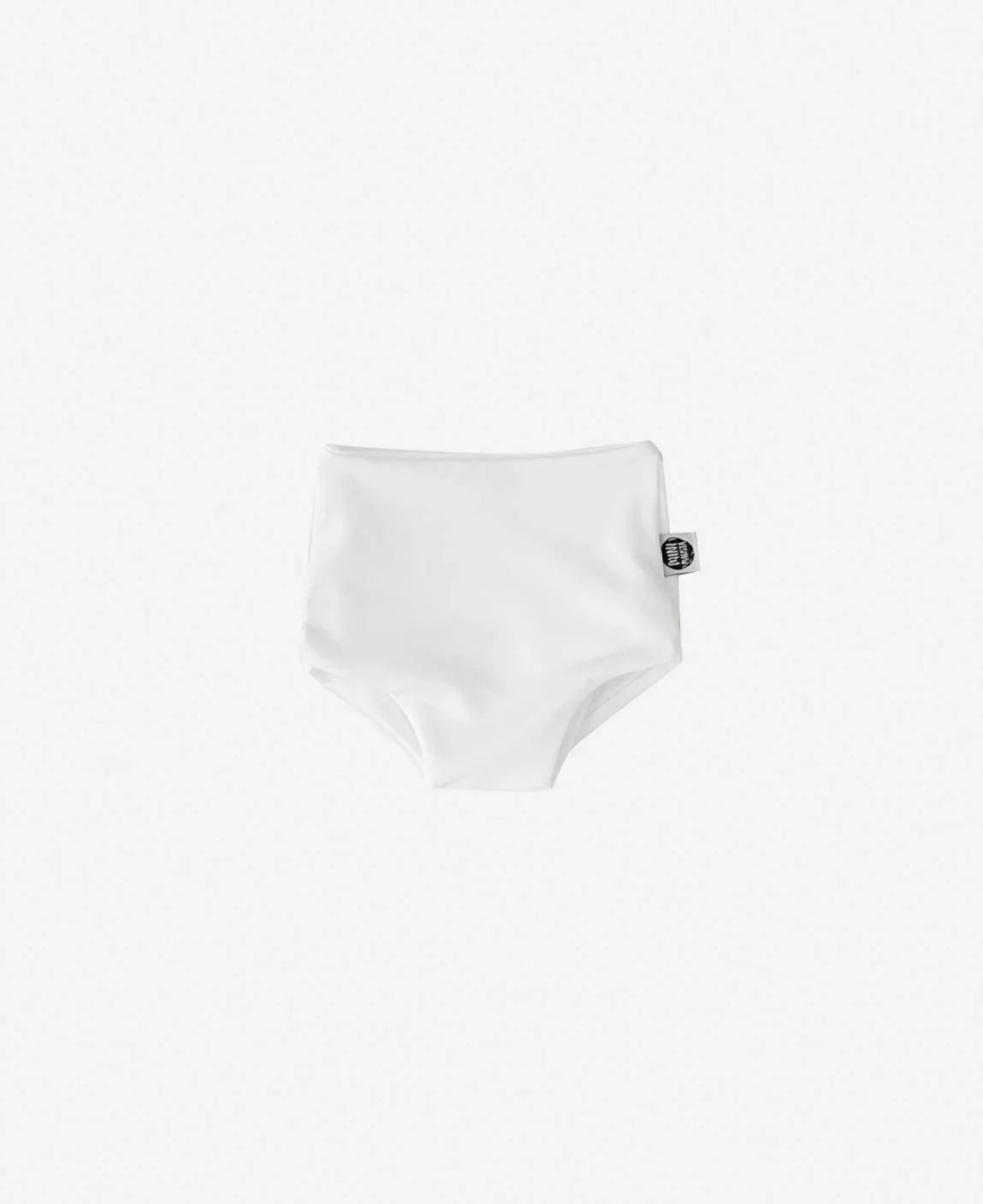 Calcinha de Praia UV50+ MiniMalista | Liso Branco Off - MiniMalista Baby - 0, b2b, Calor, com-desconto-mm10, Menina, tab-tam-calcinha-praia, Verão -bebê-minimalista-estiloso
