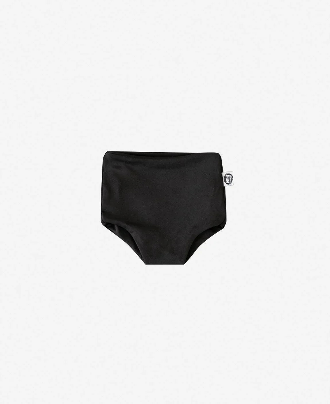 Calcinha de Praia UV50+ MiniMalista | Liso Preto - MiniMalista Baby - 0, b2b, Calor, com-desconto-mm10, Menina, tab-tam-calcinha-praia, Verão -bebê-minimalista-estiloso