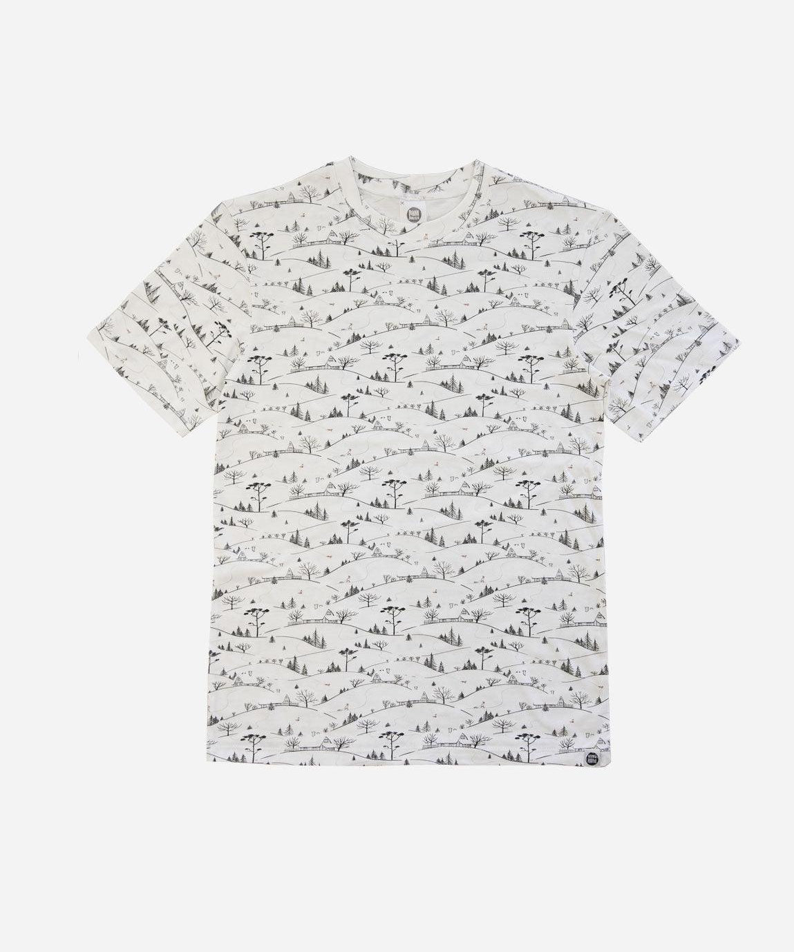 Camiseta Adulto Unissex | Village - MiniMalista Baby - 0, b2b, Christmas, com-desconto-mm10, Meia Estação, Menina, Menino, minime, natal, Neutro, tab-tam-cam-adulto-2, Unissex, Xmas -bebê-minimalista-estiloso