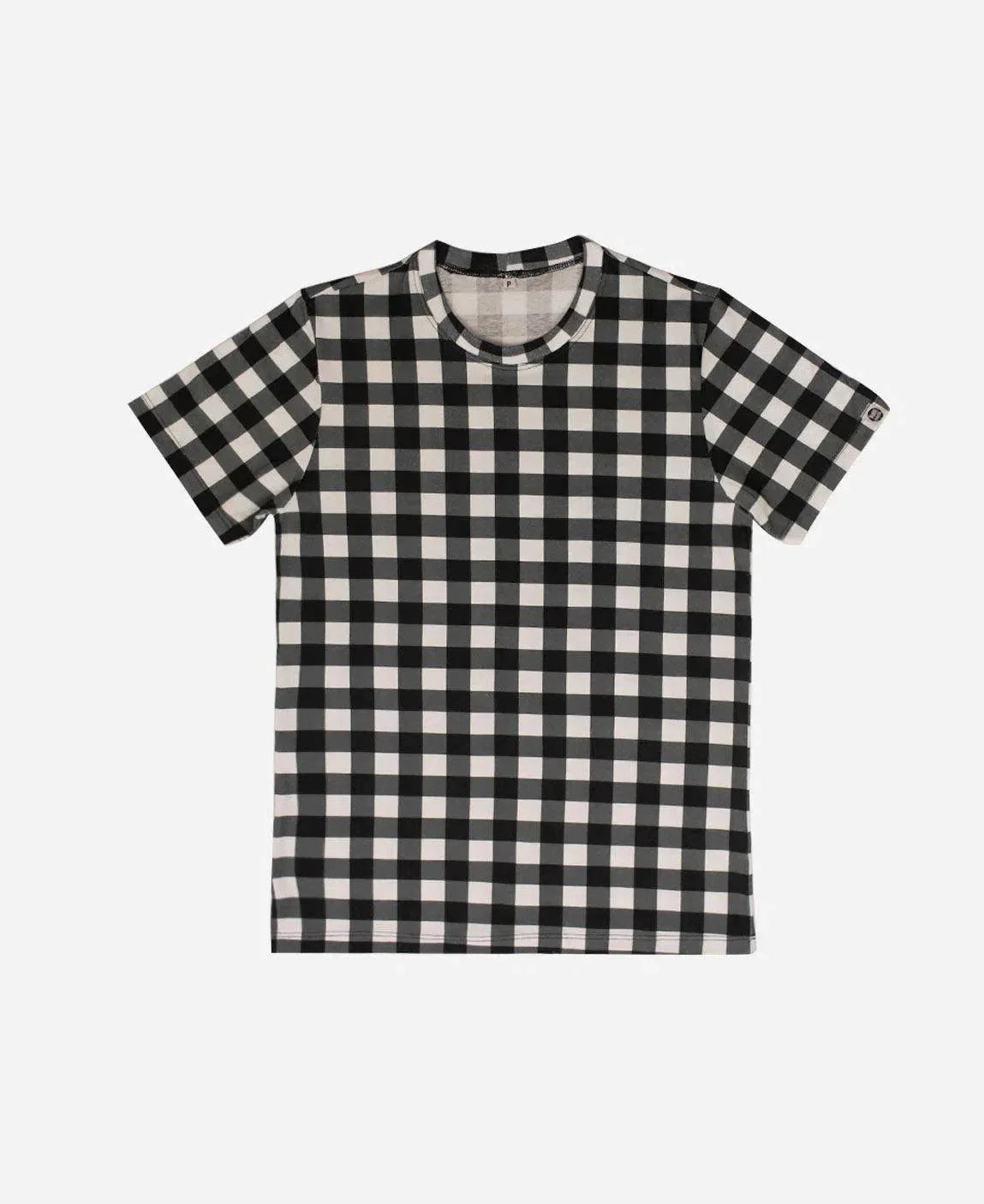 Camiseta Adulto Unissex Vichy preto - MiniMalista Baby - 0.3, b2b, black-friday, Meia Estação, Menino, Neutro, outlet, SALE-FINAL, tab-tam-cam-adulto-2, Unissex -bebê-minimalista-estiloso