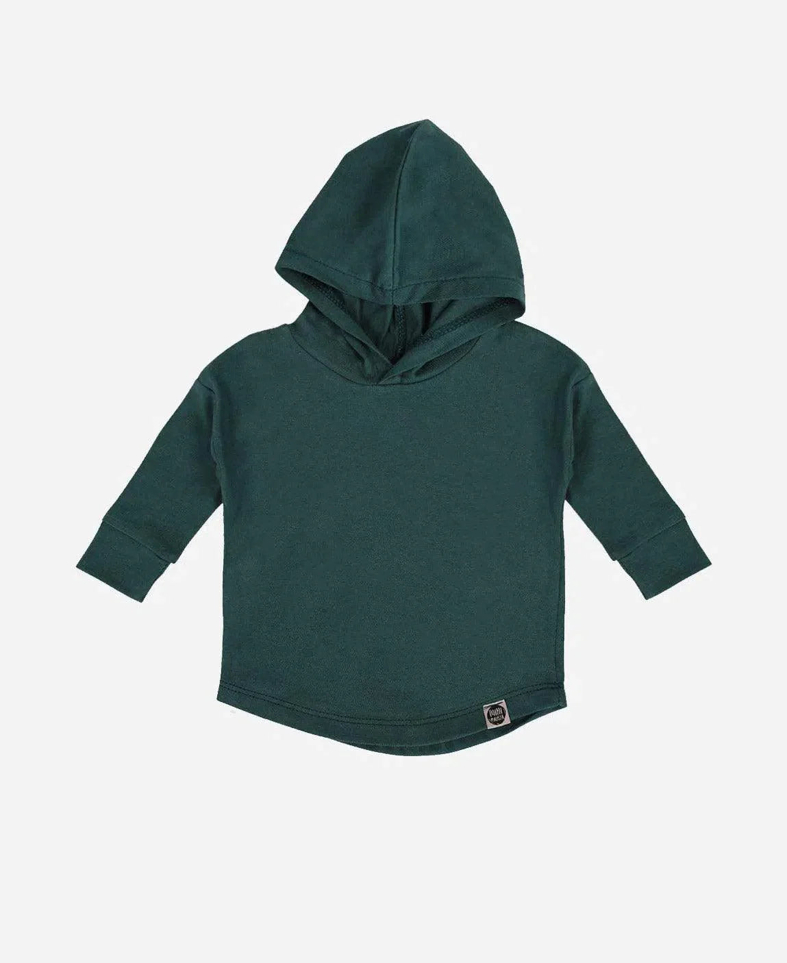 Camiseta Capuz Infantil Manga Longa MiniMalista | Liso Deep Green - MiniMalista Baby - 0.3, b2b, black-friday, Christmas, com-desconto-mm10, Meia Estação, Menino, natal, tab-tam-camiseta-capuz-manga-longa, tab-tam-camiseta-longa, Xmas -bebê-minimalista-estiloso