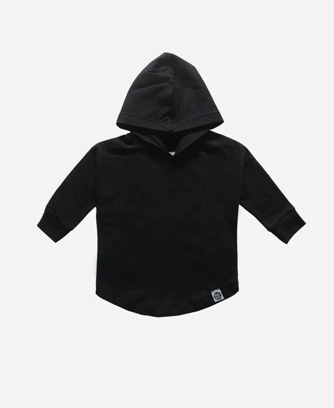 Camiseta Capuz Infantil Manga Longa MiniMalista | Liso Preto - MiniMalista Baby - 0.2, 0.3, b2b, black-friday, com-desconto-mm10, Meia Estação, Menino, tab-tam-camiseta-capuz-manga-longa, tab-tam-camiseta-longa, Tirar Foto -bebê-minimalista-estiloso