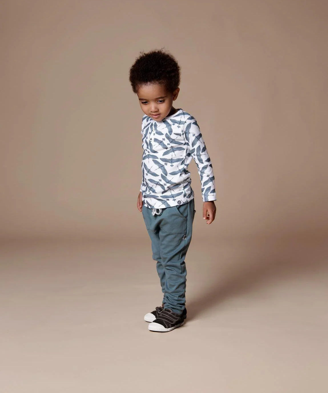 Camiseta Infantil de Inverno Manga Longa Unissex Botões | Blue Flock - MiniMalista Baby - 0.3, b2b, black-friday, com-desconto-mm10, Frio, Kids, Menino, Neutro, tab-tam-camiseta-botao-frontal, Unissex -bebê-minimalista-estiloso