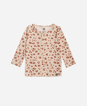 Camiseta Infantil de Inverno Manga Longa Unissex Botões | Jaguar - MiniMalista Baby - 0.3, 0.45, b2b, black-friday, com-desconto-mm10, Frio, Kids, Menina, tab-tam-camiseta-botao-frontal -bebê-minimalista-estiloso