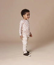 Camiseta Infantil de Inverno Manga Longa Unissex Botões | Jaguar - MiniMalista Baby - 0.3, 0.45, b2b, black-friday, com-desconto-mm10, Frio, Kids, Menina, tab-tam-camiseta-botao-frontal -bebê-minimalista-estiloso