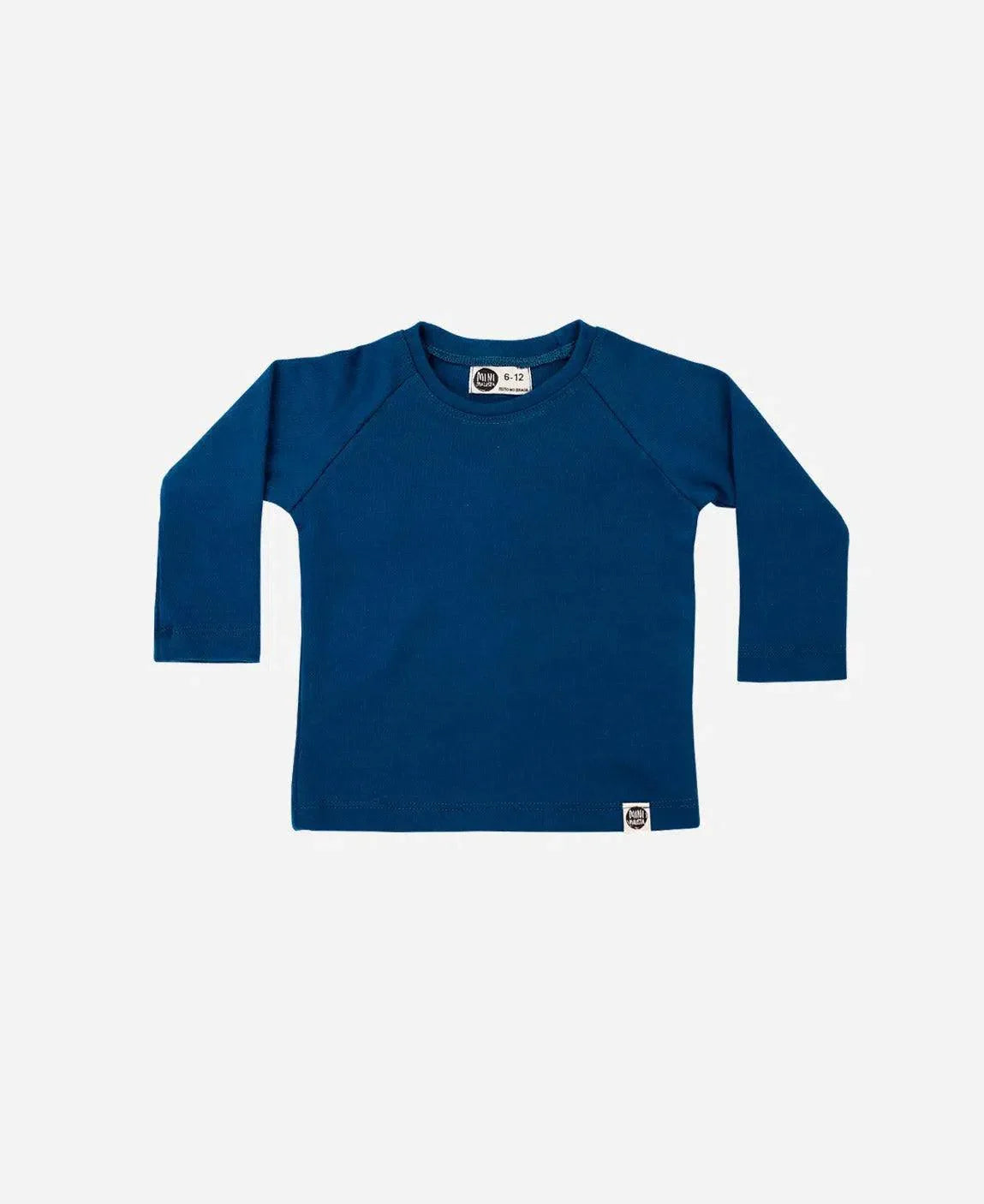 Camiseta Infantil de Inverno Manga Longa Unissex Raglan MiniMalista | Liso Azul Sky - MiniMalista Baby - 0.3, 0.45, b2b, black-friday, com-desconto-mm10, Frio, Kids, Menino, SALE-FINAL, tab-tamanho-camiseta-raglan -bebê-minimalista-estiloso