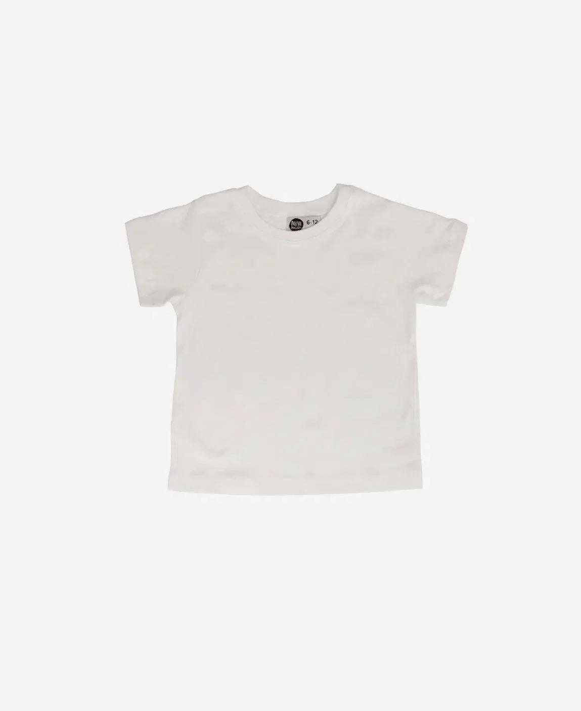 Camiseta Infantil Manga Curta Unissex MiniMalista | Liso Branco Off - MiniMalista Baby - 0.25, 0.3, Ano Novo, anonovo, b2b, Best, black-friday, com-desconto-mm10, Kids, Meia Estação, Menina, Neutro, new, Reveillon, tab-tam-camiseta-manga-curta, Unissex -bebê-minimalista-estiloso