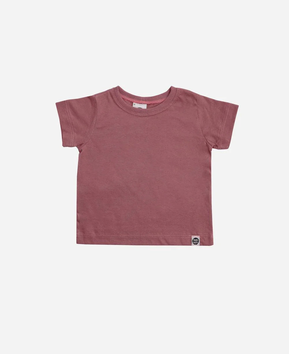 Camiseta Infantil Manga Curta Unissex MiniMalista | Liso Dark Rose - MiniMalista Baby - 0.2, 0.3, b2b, black-friday, com-desconto-mm10, Kids, Meia Estação, Menina, tab-tam-camiseta-manga-curta -bebê-minimalista-estiloso