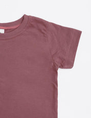 Camiseta Infantil Manga Curta Unissex MiniMalista | Liso Dark Rose - MiniMalista Baby - 0.2, 0.3, b2b, black-friday, com-desconto-mm10, Kids, Meia Estação, Menina, tab-tam-camiseta-manga-curta -bebê-minimalista-estiloso