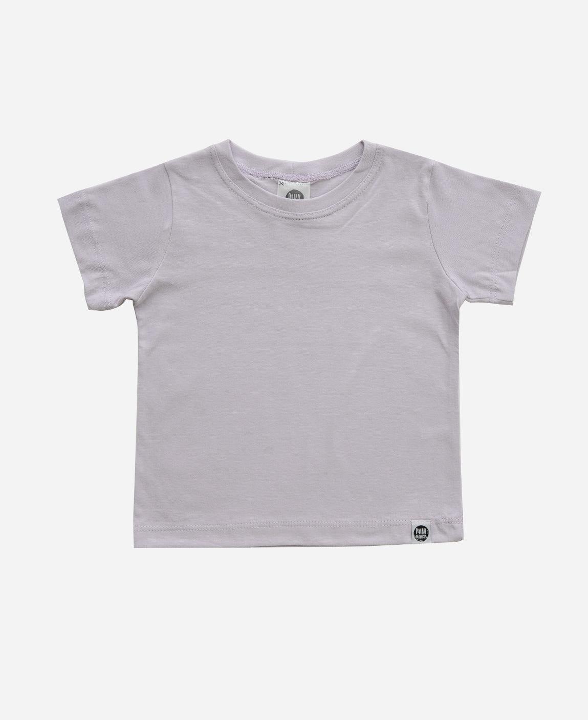 Camiseta Infantil Manga Curta Unissex MiniMalista | Liso Lilac - MiniMalista Baby - 0.3, b2b, black-friday, com-desconto-mm10, Kids, Meia Estação, Menina, tab-tam-camiseta-manga-curta -bebê-minimalista-estiloso