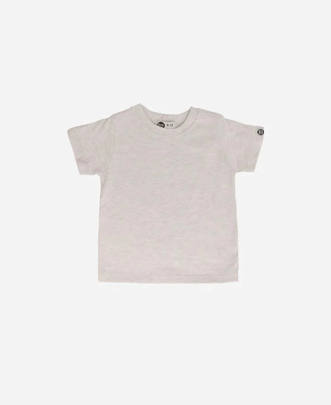 Camiseta Infantil Manga Curta Unissex MiniMalista | Liso Mescla Claro - MiniMalista Baby - 0.3, b2b, black-friday, com-desconto-mm10, Kids, Meia Estação, Menina, Neutro, tab-tam-camiseta-manga-curta, Unissex -bebê-minimalista-estiloso