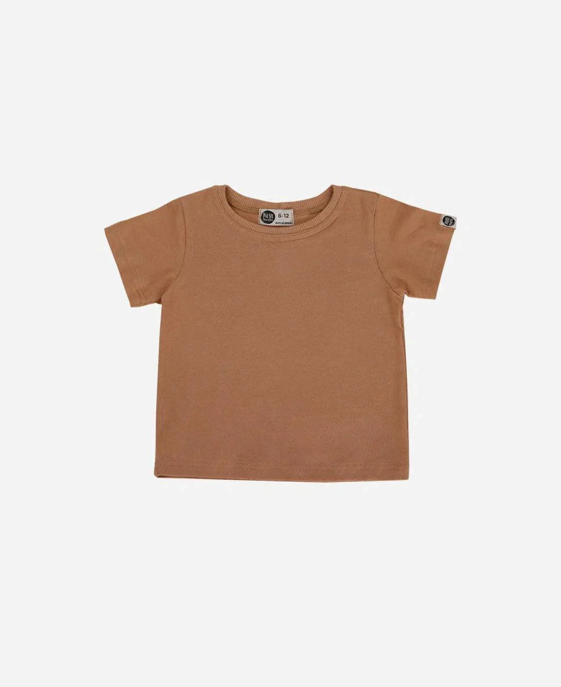 Camiseta Infantil Manga Curta Unissex MiniMalista | Liso Mocha - MiniMalista Baby - 0.3, 0.4, b2b, black-friday, com-desconto-mm10, Kids, Meia Estação, Menina, Menino, Neutro, SALE-FINAL, tab-tam-camiseta-manga-curta, Unissex -bebê-minimalista-estiloso