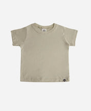 Camiseta Infantil Manga Curta Unissex MiniMalista | Liso Stone - MiniMalista Baby - 0.3, b2b, black-friday, com-desconto-mm10, Kids, Meia Estação, Menino, tab-tam-camiseta-manga-curta -bebê-minimalista-estiloso