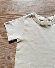 Camiseta Infantil Manga Curta Unissex MiniMalista | Liso Stone - MiniMalista Baby - 0.3, b2b, black-friday, com-desconto-mm10, Kids, Meia Estação, Menino, tab-tam-camiseta-manga-curta -bebê-minimalista-estiloso