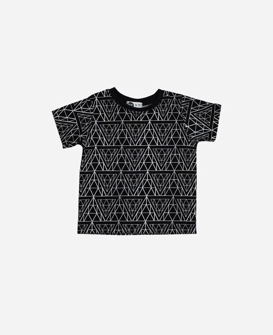 Camiseta Infantil Manga Curta Unissex | Diamantes - MiniMalista Baby - 0.3, 0.45, b2b, black-friday, Kids, Meia Estação, Menino, outlet, tab-tam-camiseta-manga-curta -bebê-minimalista-estiloso