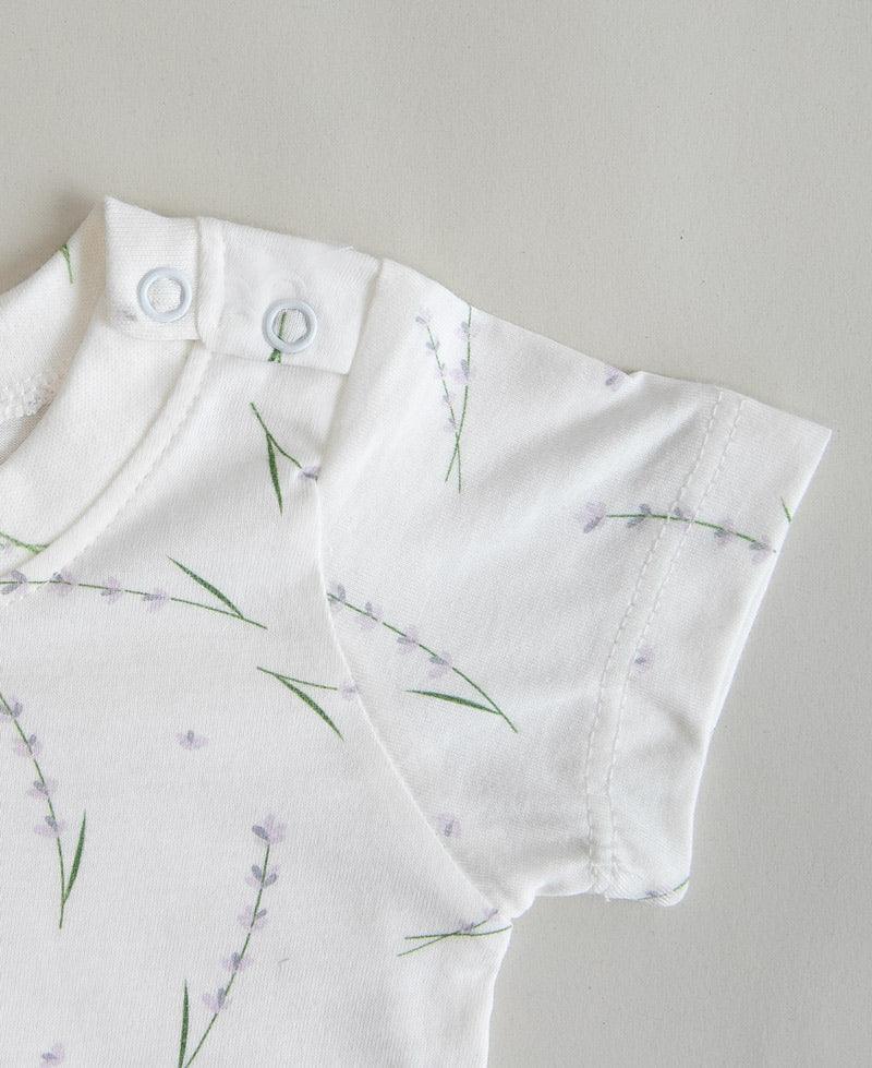 Camiseta Infantil Manga Curta Unissex | Lavender - MiniMalista Baby - 0.2, anonovo, b2b, black-friday, com-desconto-mm10, Kids, Meia Estação, Menina, minime, tab-tam-camiseta-manga-curta -bebê-minimalista-estiloso