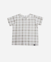 Camiseta Infantil Manga Curta Unissex | Xadrez Verão - MiniMalista Baby - 0.2, b2b, black-friday, com-desconto-mm10, Kids, Meia Estação, Menino, minime, Neutro, tab-tam-camiseta-manga-curta, Unissex -bebê-minimalista-estiloso